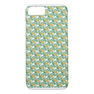 Coque iPhone 7 Papier peint floral Art Nouveau Green Buttcup