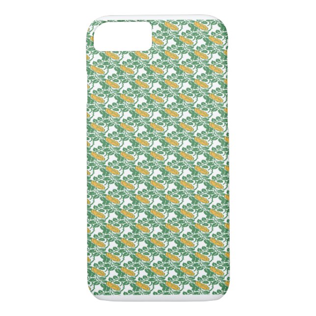 Coques Case-Mate iPhone Papier peint floral Art Nouveau Green Buttcup (Dos)