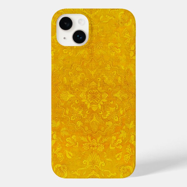 Coques Case-Mate iPhone Papier peint Gold Royal Tile Motif (Verso)