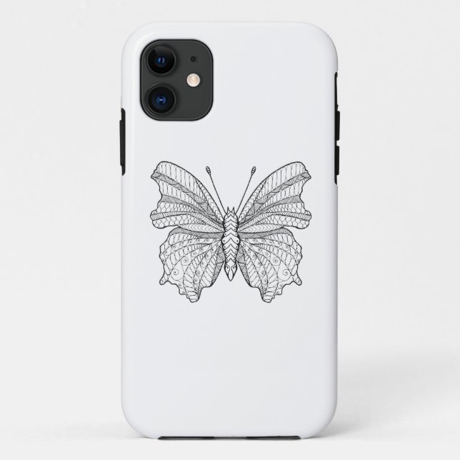 Coques Case-Mate iPhone Papillon 3 de style (Dos)