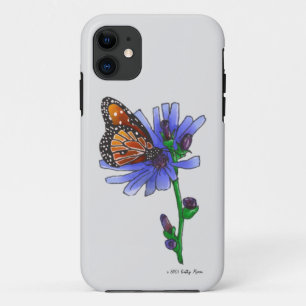 Case-Mate iPhone Case Papillon à fleurs bleues