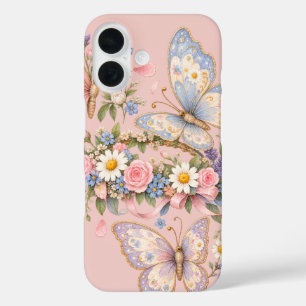Coque Pour iPhone 16 Papillon artistique pastel adorable