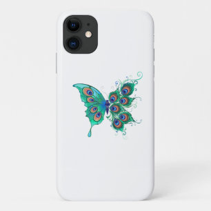 Case-Mate iPhone Case Papillon aux plumes de paon vert