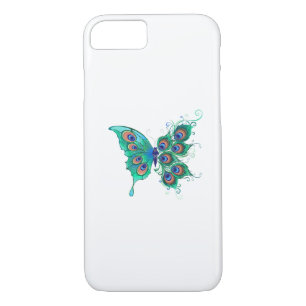 Case-Mate iPhone Case Papillon aux plumes de paon vert
