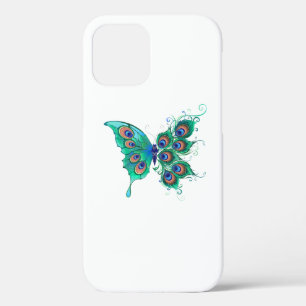Case-Mate iPhone Case Papillon aux plumes de paon vert