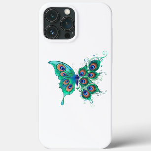 Case-Mate iPhone Case Papillon aux plumes de paon vert