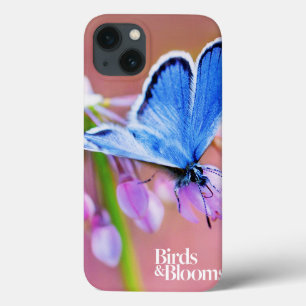 iPhone 13 Coque Papillon Azure