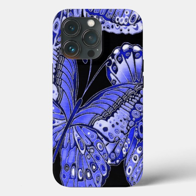 Coques Case-Mate iPhone Papillon bleu (Verso)