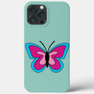Case-Mate iPhone Case Papillon bleu magenta rose