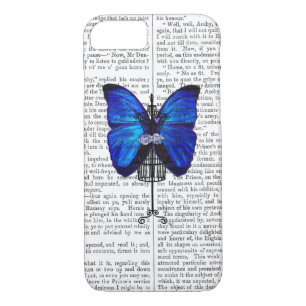 Coques Pour iPhone Papillon bleu mannequin