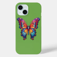 Papillon Bleu Orange Ailes
