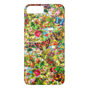 Coques Pour iPhone Papillon coloré de jardin d'agrément vintage