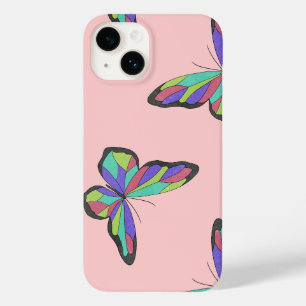 Coque Pour iPhone 14 Papillon coloré, Papillon à Papillon, Arrosage de 
