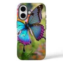 Papillon dans le champ de fleurs Personnalisé