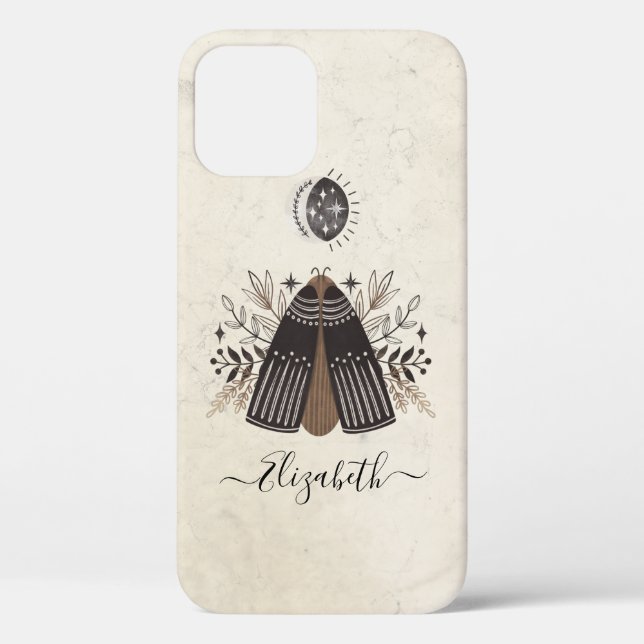 Coques Case-Mate iPhone papillon d'antiquité de Bohême (Verso)