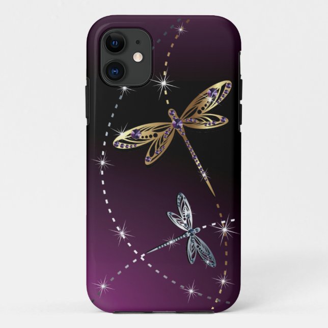 Coques Case-Mate iPhone Papillon de diamant de charme (Dos)