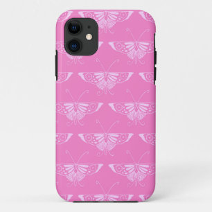 Coque Case-Mate Pour iPhone Papillon déco stylisé - orchidée rose