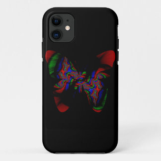Etui iPhone Case-Mate papillon fractal rouge