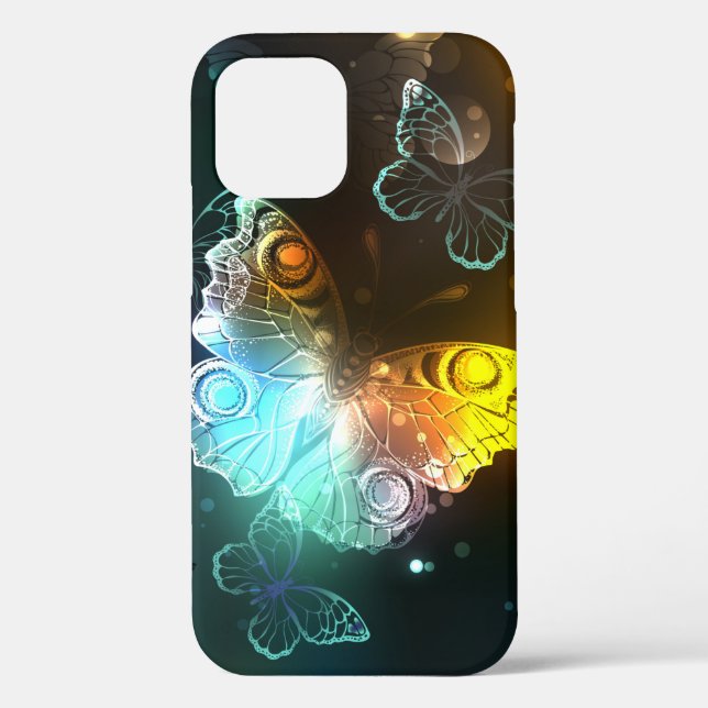 Coques Case-Mate iPhone Papillon lumineux et papillons de nuit (Verso)