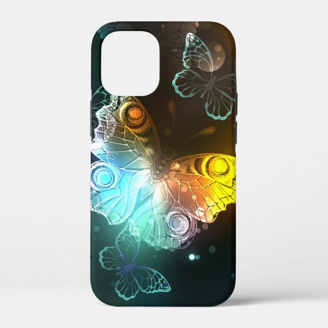Coques Case-Mate iPhone Papillon lumineux et papillons de nuit (Verso)