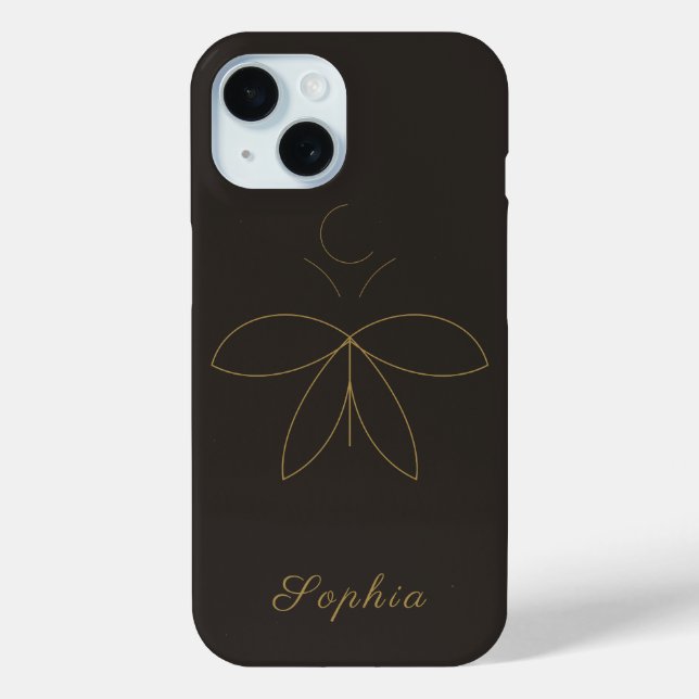 Coques Case-Mate iPhone Papillon & Lune (Verso)