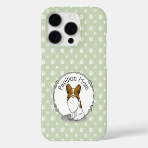 Coques iPhone 16 Pro Papillon Maman Pap Maman (blanc & sable) Mignonne