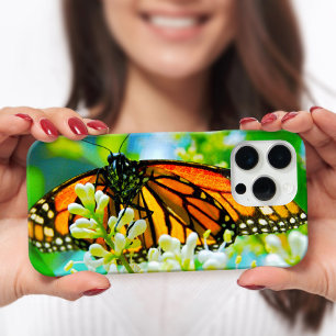 iPhone 16 Pro Max Case Papillon monarque orange photo moderne audacieux d