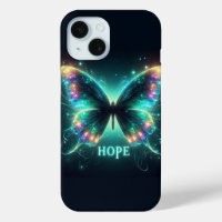 Papillon multicolore radiant représentant l'espoir