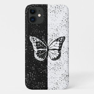 Case-Mate iPhone Case Papillon noir et blanc élégant Classy pointillé