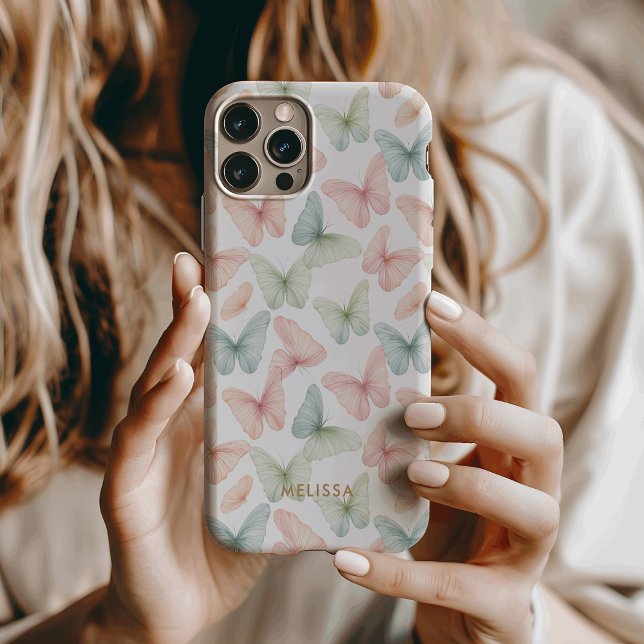 Coques Case-Mate iPhone Papillon Pastel (Créateur téléchargé)
