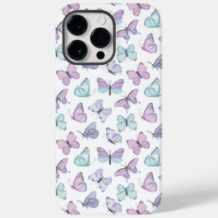 Coque Pour Pour iPhone 14 Pro Max Papillon Pastel Watercolor