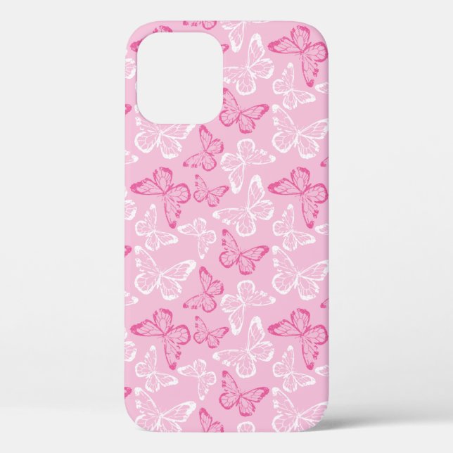 Coques Case-Mate iPhone Papillon Rose (Verso)