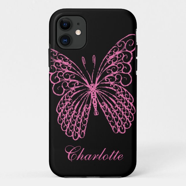 Coques Case-Mate iPhone Papillon rose chaud iPhone 5Coque-MateÀ peineLà (Dos)
