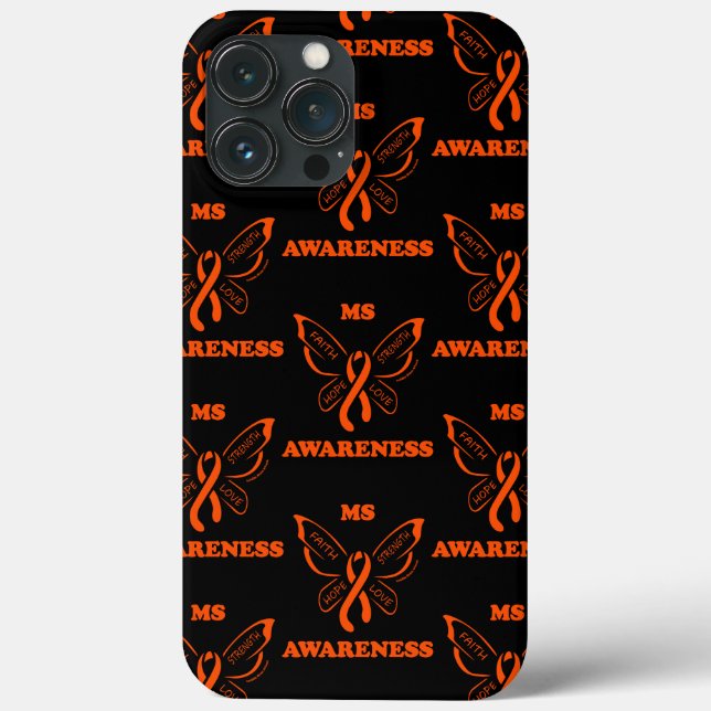 Coques Case-Mate iPhone Papillon/sensibilisation...MS (Verso)
