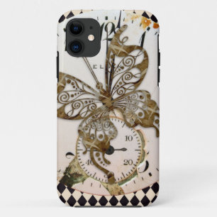 Coque Case-Mate Pour iPhone Papillon Steampunk Round