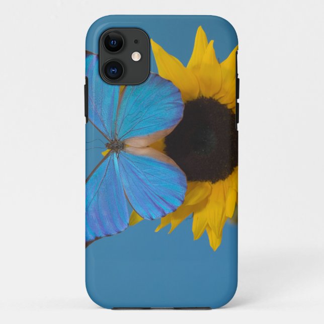 Coques Case-Mate iPhone Papillon sur tournesol (Dos)