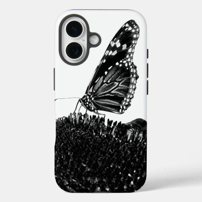 Coques Case-Mate iPhone papillon timide blacq (Verso)