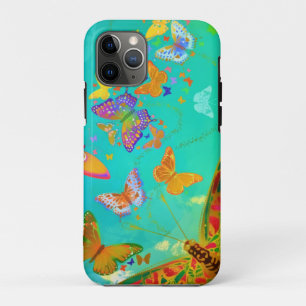 Case-Mate iPhone Case Papillon vintage coloré Parties scintillant d'or a