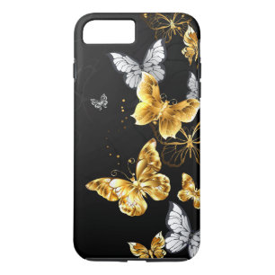 Case-Mate iPhone Case Papillons blancs et dorés