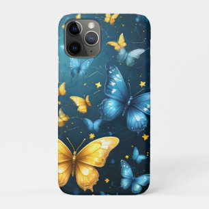 Case-Mate iPhone Case Papillons Bleus Et Jaunes Volant,