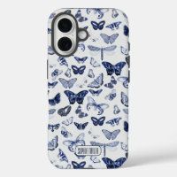 Papillons bleus vintages