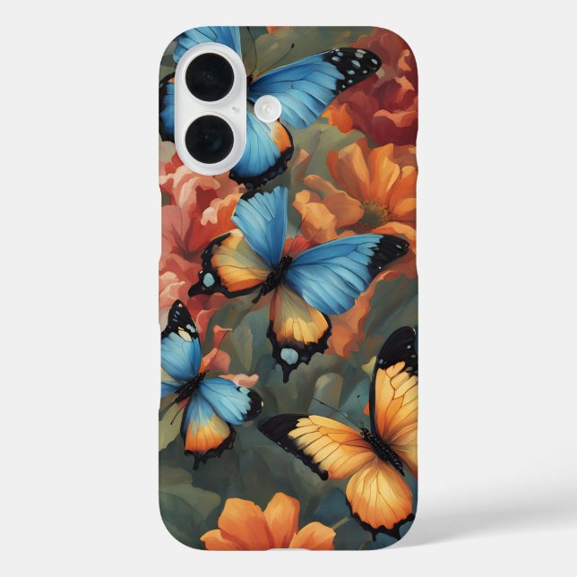 Coques Case-Mate iPhone Papillons et fleurs (Verso)