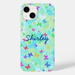 Coque Pour iPhone 14 Papillons et marguerites colorés par Shirley Taylo