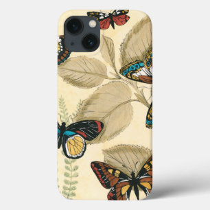 iPhone 13 Coque Papillons glissant au-dessus du feuille