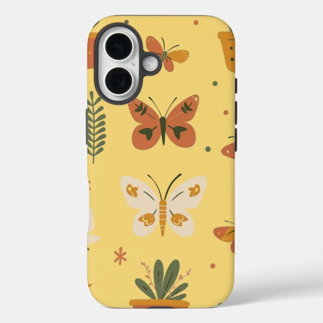 Coques Case-Mate iPhone Papillons mignons et pot (Verso)