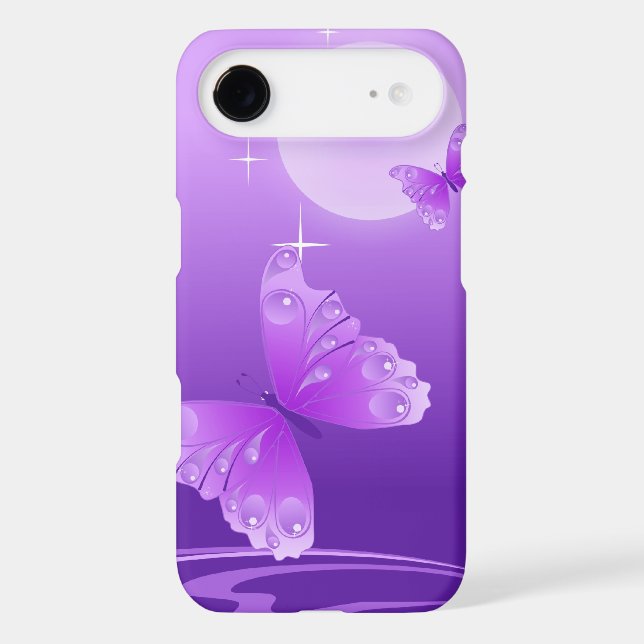 Coques Case-Mate iPhone Papillons pourpres (Verso)