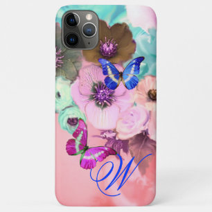 COQUE Case-Mate POUR iPhone PAPILLONS, ROSES TEINTES DE TEAL ET FLEURS D'ANÉMO
