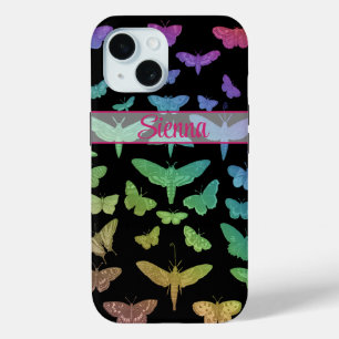 Coque Pour iPhone 15 papillons vintages colorés papillons papillons pap