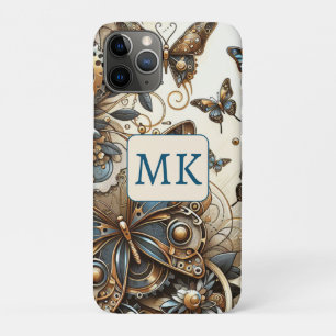 Case-Mate iPhone Case Papillons vintages Steampunk Monogramme