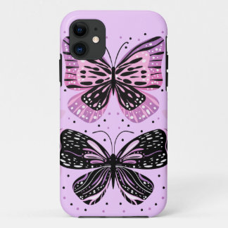 Case-Mate iPhone Case Papillons violets roses